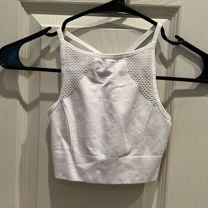 White Mesh Aerie Sports Bra